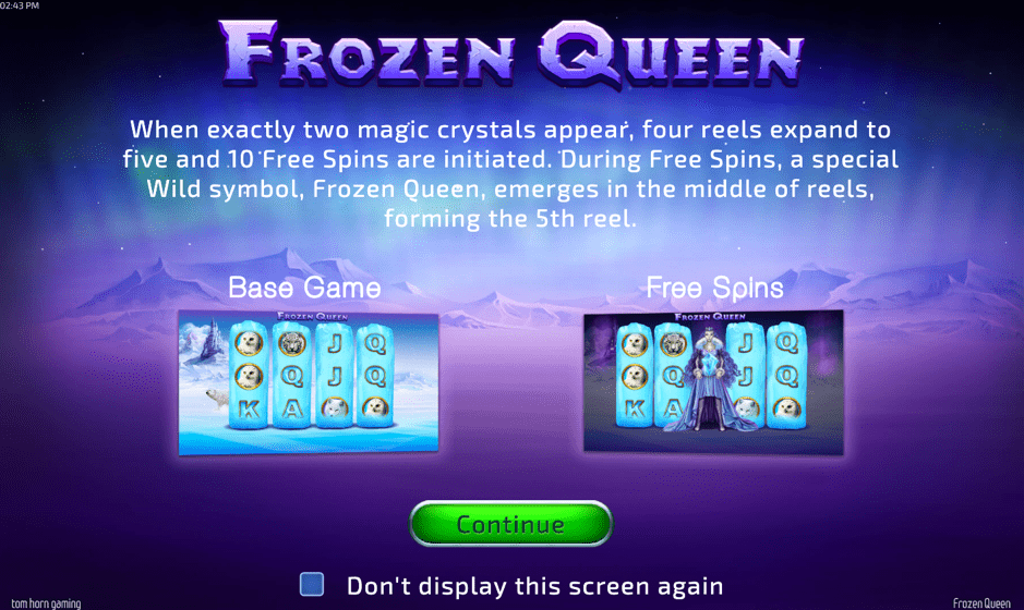 Play Frozen Queen at Mr. Play Casino